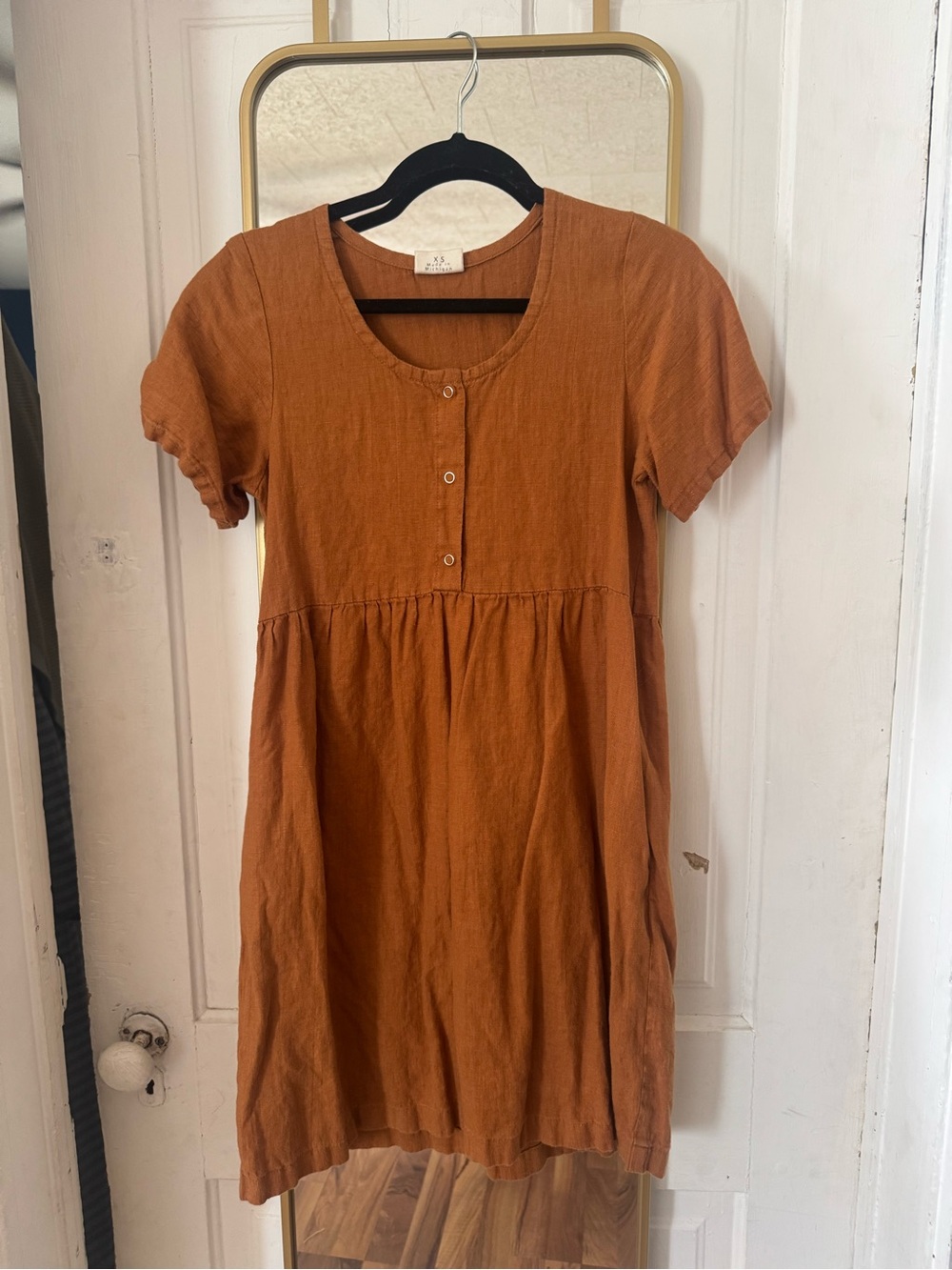 Conscious Clothing Boardwalk Dress in Tumeric